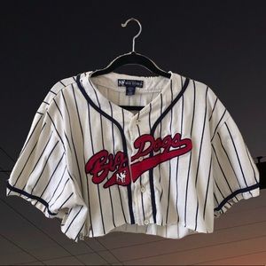 Big dogs cropped jersey tee!